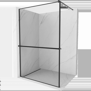 Mexen Kioto+ Душ стена с рафт Walk-in 140 x 200 cm, черна рамка, черна - 800-140-121-70-70 (800-140-121-70-70)