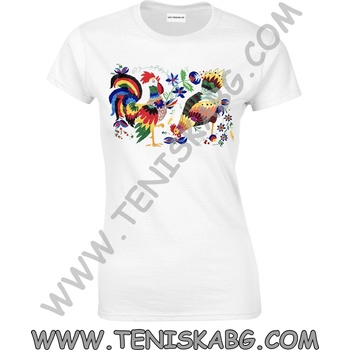 Fruit of the Loom Тениска - Принт бродерия петлета