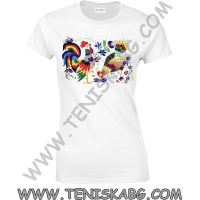 Fruit of the Loom Тениска - Принт бродерия петлета