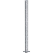 Nosný plotový sloupek 10x10 cm s patkou - výška 200 cm ✔ Malé držáky plotových polí 4 ks