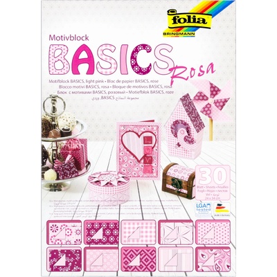 Folia papír KREATIV sada Basic růžový 661493