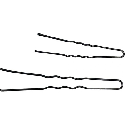 Waved hair pin - 65 mm 20 ks farba Black