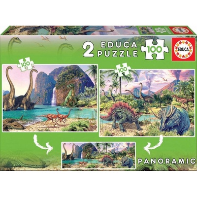 Educa Dinosauří svět 2 x 100 dílků