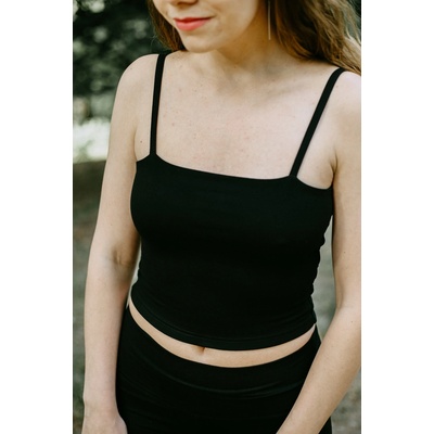 Tílko Minile Crop Top Black