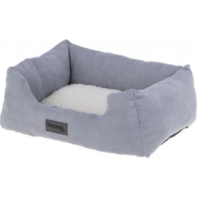 Kerbl Pet Zoe - Плюшеното легло (Джинсово) за кучета и котки, сиво - бяло, 47 х 37 х 17 (височина) см, Германия - 86355