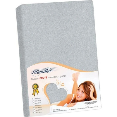 Bellatex Froté prostěradlo Kamilka středně šedé 140x200