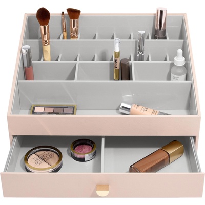 Stackers Органайзер за козметика Stackers отварящ се с чекмедже supersize розов (75780)