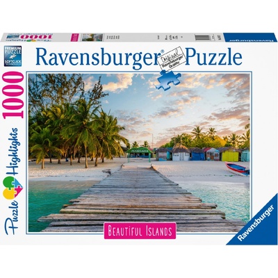 RAVENSBURGER 169122 Nádherné ostrovy: Maledivy 1000 dílků