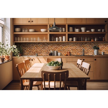 DIMEX ART s. r. o Фототапет за кухня - стара тухла 420 x 60 см