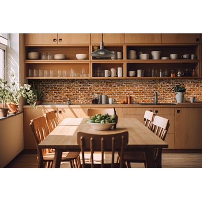 DIMEX ART Фототапет за кухня - стара тухла 420 x 60 см