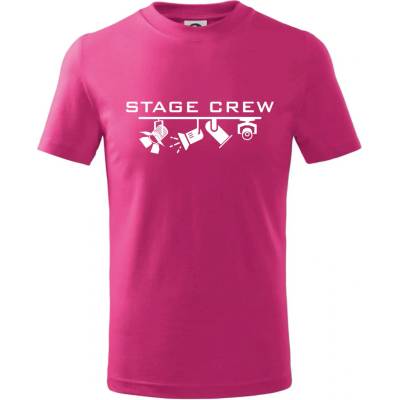 Osvetľovač stage crew tričko Malinová