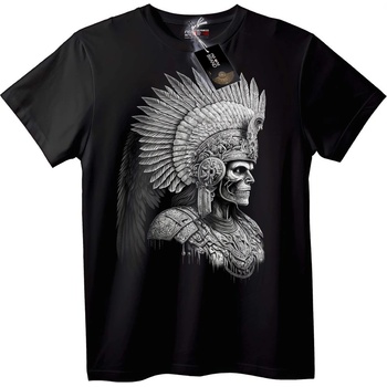NOONEBRAND Тениска Воин с lebka и ритуална корона - XL, Black