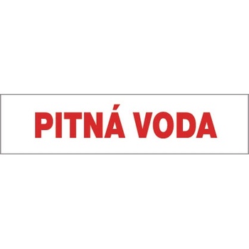 ČERVA EXPORT IMPORT a. s CERVA 12437 T. / Табела за безопасност "ПИТЕЙНА ВОДА" - 20.5x8.5 см (9903002999999)