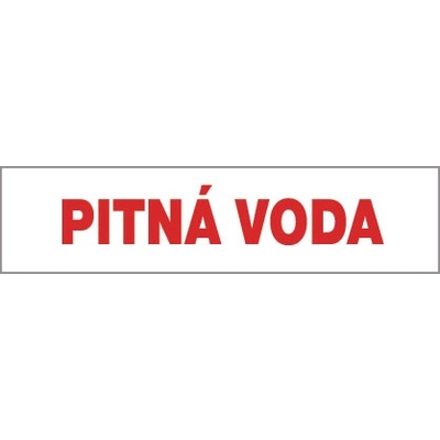 ČERVA EXPORT IMPORT a. s CERVA 12437 T. / Табела за безопасност "ПИТЕЙНА ВОДА" - 20.5x8.5 см (9903002999999)
