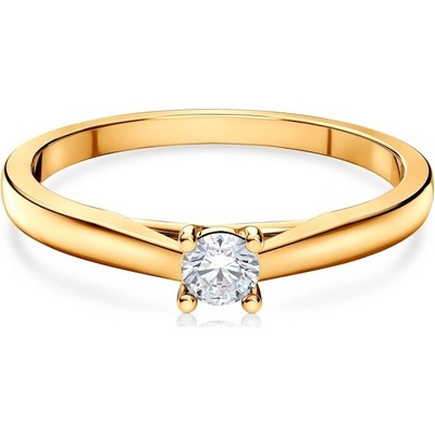 Savicki Zásnubný prsteň žlté zlato diamant SAV MIN6 D2 ZZ