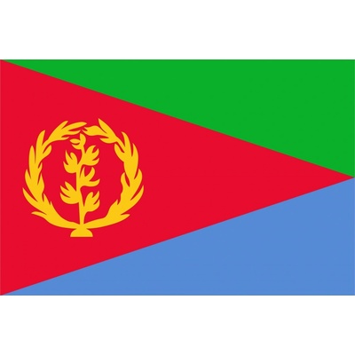 Eritrea vlajka - 30 x 45 cm - tunel, karabina