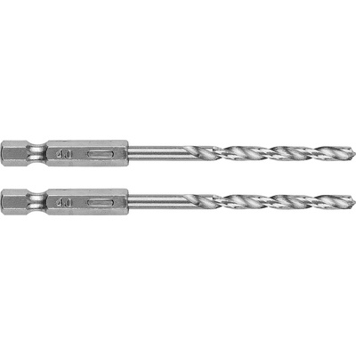 GRAPHITE Шестостенни свредла за метал 4, 0 mm, 2 бр. 54T705 (54T705)