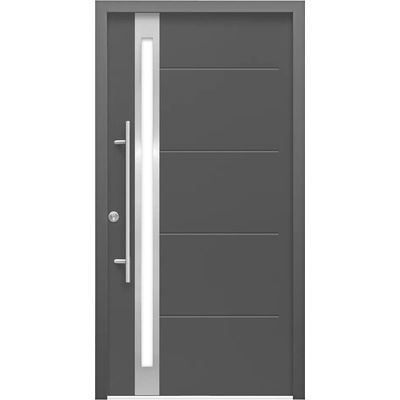 SplenDoor Thermodoor PLUS SP30A oceľ ľavé antracit presklené 90 cm SP30-A-1000X2100-L-W-PLUS