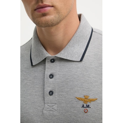 Aeronautica Militare тениска с яка мъжка от памук (PO1308UP00082)