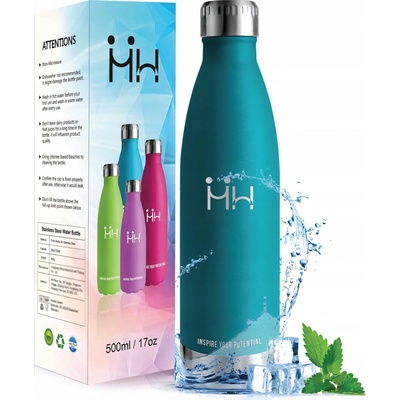 HoneyHolly Termoska z z nerezové oceli 500 ml tyrkysová