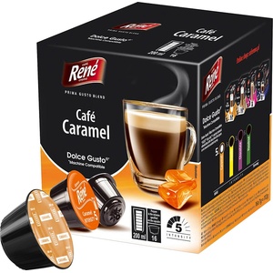 Café René | Карамелено кафе - 16 капсули за Dolce Gusto