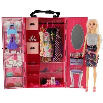 Teddies Кукла Lynna с гардероб пластмаса 30см с аксесоари