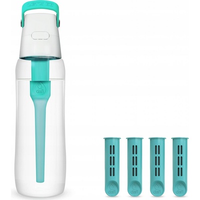 Dafi Solid 0,7 l tyrkysově zelená + filtry 4 ks