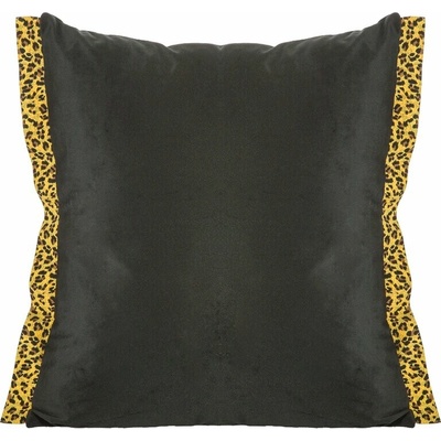 Takoy zo zamatu s ozdobnými okrajmi z látky so zvieracím vzorom-HF-354395 45 x 45 cm