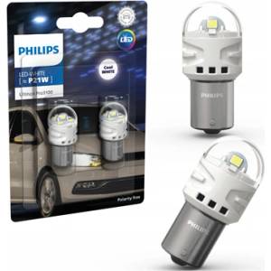 Philips Крушка LED, мигач PHILIPS P21W, 12V, 2, 2W, 6000K, 190lm, 2 бр
