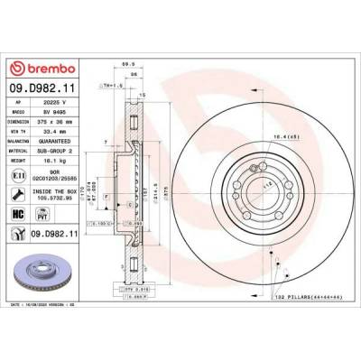 BREMBO 09.D982.11