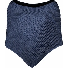 Bontis Pletené pončo Džínsový melír