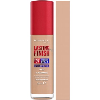 Rimmel London Lasting Finish 35H SPF20 Dlhotrvajúci hydratačný make-up 150 Rose Vanilla 30 ml
