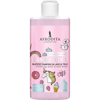 Afrodita Cosmetics Шампоан за коса и тяло Candy Girl, 320 ml