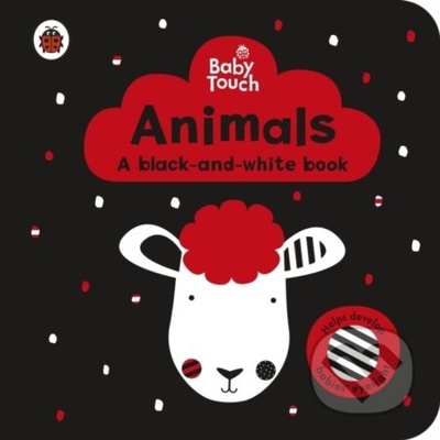 Baby Touch: Animals: a black-and-white book - Lemon Ribbon Studio ilustrácie