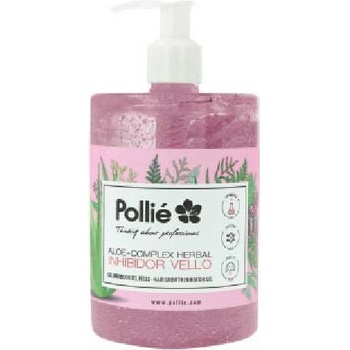 Pollié 07646 Aloe+Complex Herbal Hair Growth Inhibitor Gel - gél po depilácií na spomalenie rastu chĺpkov, 500 ml