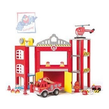Woody Veľká hasičská stanica s autíčkami