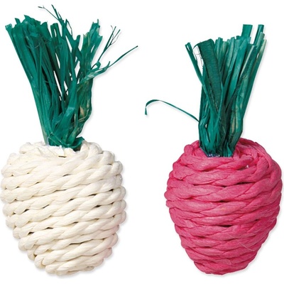 Trixie Set of straw toys sada slamených reďkoviek 8 cm 2 ks