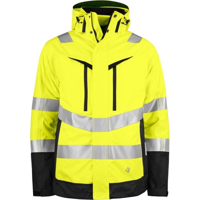 ProJob HI-VIS 6445 JACKET 3-1/Унисекс светлоотразително яке 3 в 1 - светлоотразително жълто/черно M (646445zw502)