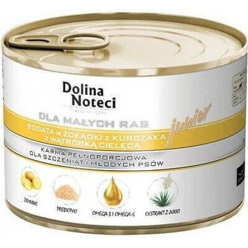 Dolina Noteci Premium Junior kuracie žalúdky a teľacia pečeň 10 x 185 g