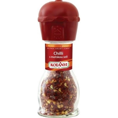 Kotányi Korenie Chilli papričky s morskou soľou 35g mlynček