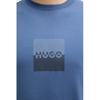 HUGO Памучна тениска HUGO Dusplit (50542784)