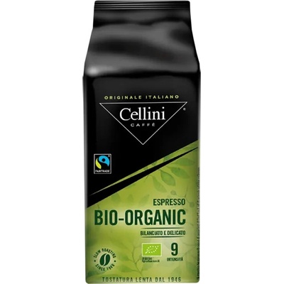 Cellini Bio Fairtrade Espresso 100% Arabica zrnková 250 g