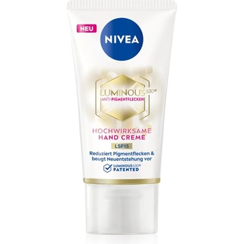 Image 1 of Nivea Cellular Luminous 630 крем за ръце против пигментни петна SPF 15 50ml