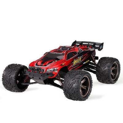 XLH RC auto Buggy Monstertruck 1:12 nová verze s LED osvětlením červená (S-idee RC auto Buggy monster truck 1:12, 2,4 GHz, rychlost až 40 km /h)