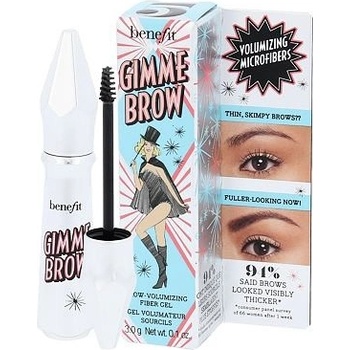 Benefit Gimme Brow+ Brow-Volumizing vodeodolná gél a pomáda na obočie 05 Deep 3 g