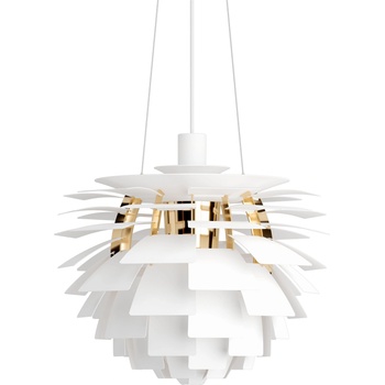 Louis Poulsen PH Artichoke Висяща лампа, 48 см, бяла, месинг (5741115783)