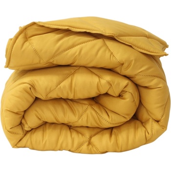 Izidream Зимна олекотена завивка за спалня 200/210 см Елинор горчица