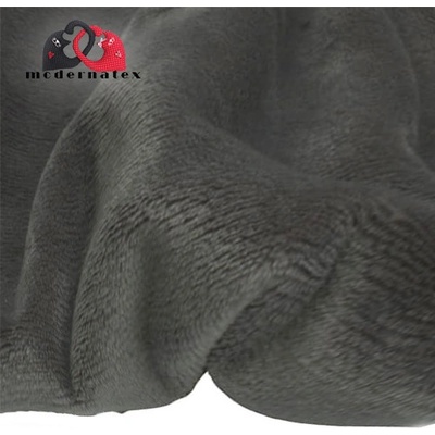 Minky mikroplyš jednobarevné barva grafit