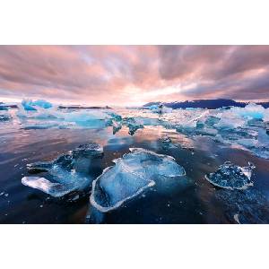 DIMEX ART Флизелинов фототапет ледникова лагуна 375 x 250 см