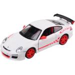 Metal Speed Zone Метална кола Metal Speed Zone - Porsche 911 GT3 RS, мащаб 1: 32, бяла (26123D)